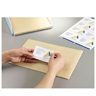 Immagine di Etichette adesive bianche in carta ecologica, 45,7,1x25,4mm, 40 etichette per foglio, 100 fogli