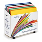 Immagine di Espositore cartoncini favini bristol colorissimi cm 70x100 g200 ff500 mix 12 colori assortiti