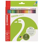 Immagine di Greencolors - matite colorate con fusto in legno, cert. fsc, verniciatura opaca, mina 2.5mm, 24 colo