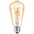 Immagine di Lampadina LED Rustica Vintage Twisted E27 4W 2200K 220 Lumen luce calda