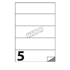 Immagine di Cf500 etichette bianche mm 210x59,4 formato a4 100 fogli