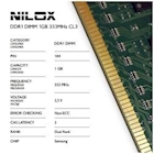 Immagine di Modulo di memoria dimm 1 gb ddr tft 333 mhz NILOX NXD1333S1C3