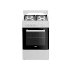 Immagine di Cucina con forno a gas e piano elettrico 55 litri 50 cm Bianco BEKO FSG522DWC 7787187654