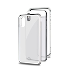 Immagine di Cover alluminio + vetro temperato argento CELLY ATTRACTION - APPLE iPhone XS MAX ATTRACTION999SV