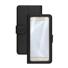 Immagine di Cover similpelle nero CELLY UNICA VIEW - Universal Case Display Size 4.5"-5.0" UNICAVIEWXLBK