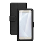 Immagine di Cover similpelle nero CELLY UNICA VIEW - Universal Case Display Size 5.0"-5.5" UNICAVIEWXXLBK