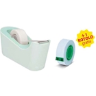 Immagine di Dispenser nastro adesivo 3M C18 base appesantita + 1 rotolo MAGIC 810 mm 19x33 m colore menta