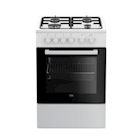Immagine di Cucina forno elettrico ventilato + piano cottura 60 litri 50 cm Bianco BEKO FSS52020DW 7786982120