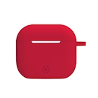 Immagine di Cover silicone rosso CELLY AIRCASE - AIRPODS 3rd Gen. Case [FEELING] AIRCASE03RD