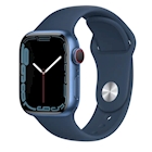 Immagine di Apple Watch Series 7 GPS + Cellular Cassa 41mm in alluminio blu cinturino blu abisso