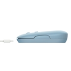 Immagine di Mouse wireless ricaricabile TRUST PUCK blu