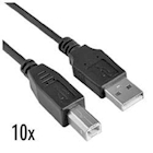 Immagine di 10x cavo USB 2.0- 1.8mt m/m a/b