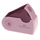 Immagine di Temperamatite mini con serbatoio a due fori FABER CASTELL SLEEVE colore rosa