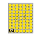 Immagine di Cf25x630 etichette diam 14 giall