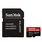 Immagine di Memory Card micro sd hc/xc 64.00000 SANDISK EXTREME PRO MICROSDXC 64GB+SD ADAP SDSQXCU6AN064GR