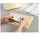Immagine di Etichette adesive bianche in carta ecologica, 38,1x21,2mm, 65 etichette per foglio, 25 fogli