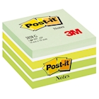 Immagine di Post-it 3M memo cube 2028g 450ff 76x76 pastello verde