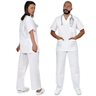 Immagine di Completo unisex GLOBAL TRADING COLOMBO colore bianco taglia XS