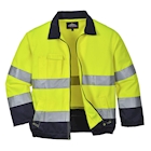 Immagine di Giacca madrid hi-vis PORTWEST TX70 colore giallo/blu navy taglia XXL