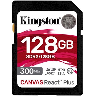 Immagine di Memory Card KINGSTON 128GB React Plus UHS-II SDXC (senza lettore) SDR2/128GB