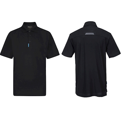 Immagine di Polo maniche corte WX3 PORTWEST T720 colore nero taglia XXXXL