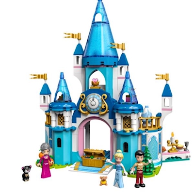 Immagine di Disney principesse - il castello di cenerentola e principe lego