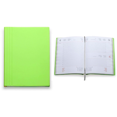 Immagine di Agenda Flexy Tam gommato giornaliera cm 15x21 verde lime 40+