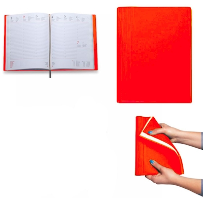 Immagine di Agenda Flexy Tam gommato settimanale cm 17x24 rosso 40+