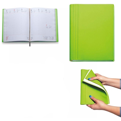 Immagine di Agenda Flexy Tam gommato settimanale cm 17x24 verde lime 40+