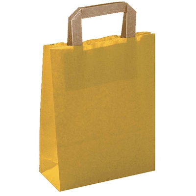 Immagine di Shopper Basic m/piatti Sealing Medium giallo 2500+
