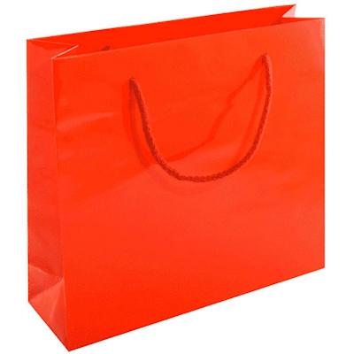 Immagine di Shopper Elegance in carta lucida con cordino in cotone Extra colore rosso 560+