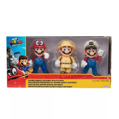 Immagine di JAKKS Super Mario 4 Mario odyssey 3-pack 406534