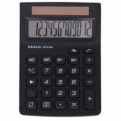 Immagine di Calcolatrice da tavolo MAUL ECO 650 12 cifre