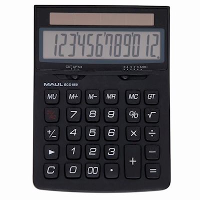 Immagine di Calcolatrice da tavolo MAUL ECO 850 12 cifre