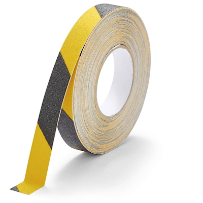 Immagine di Rotolo adesivo antiscivolo DURABLE DURALINE GRIP mm 25x15 m colore giallo/nero