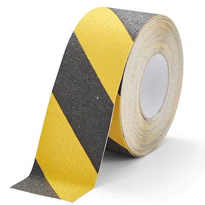 Immagine di Rotolo adesivo antiscivolo DURABLE DURALINE GRIP mm 75x15 m colore giallo/nero