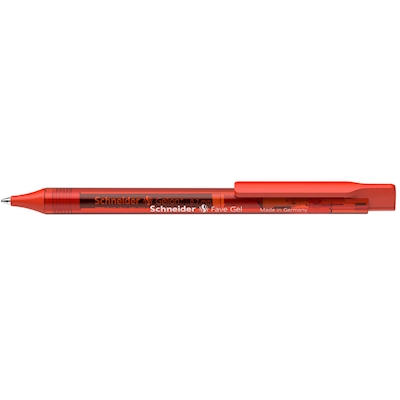 Immagine di Penna ink gel a scatto colore rosso SHNEIDER FAVE GEL punta mm 0,7