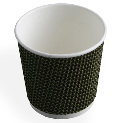 Immagine di Bicchieri caffè in cartoncino+PLA per bevande calde USOBIO DOUBLE WALL 120 ml