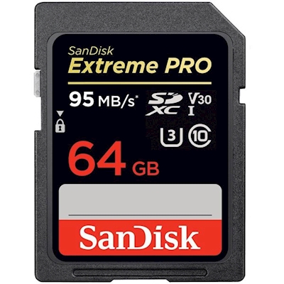 Immagine di Memory Card secure digital xc 64GB SANDISK SanDisk Extreme PRO SDHC e SDXC UHS-I 64GB SDSDXXU-064G-