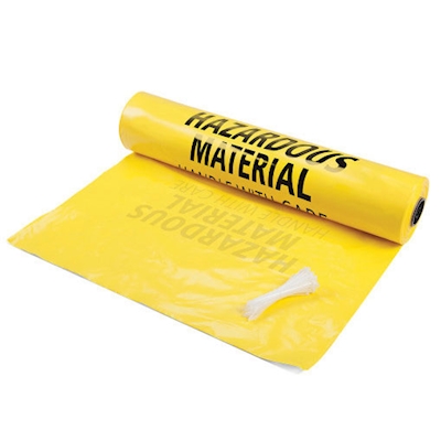 Immagine di Sacco in polietilene per smaltimento materiale pericoloso BAG-202-L cm 91X152