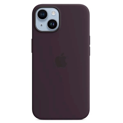 Immagine di Custodia Magsafe in silicone per iPhone 14 Plus colore viola