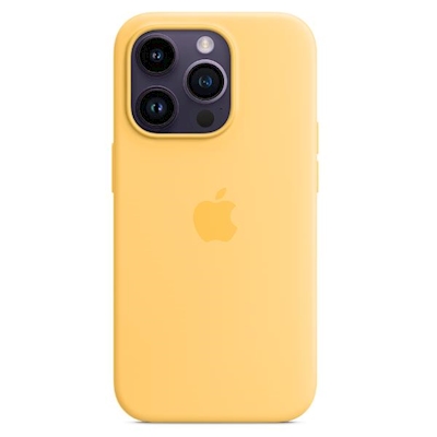 Immagine di Custodia Magsafe in silicone per iPhone 14 Pro Max colore aurora
