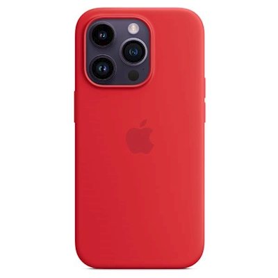Immagine di Custodia APPLE MagSafe in silicone per iPhone 14 Pro Max colore rosso