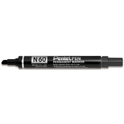 Immagine di Pennarello permanent PENTEL PEN N60 punta a scalpello colore nero