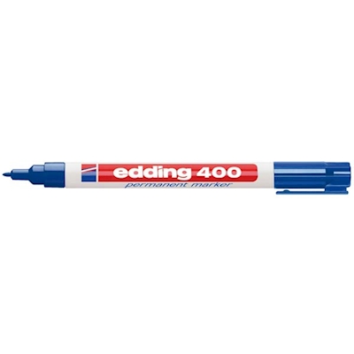 Immagine di Pennarello permanent EDDING E-400 punta conica colore blu