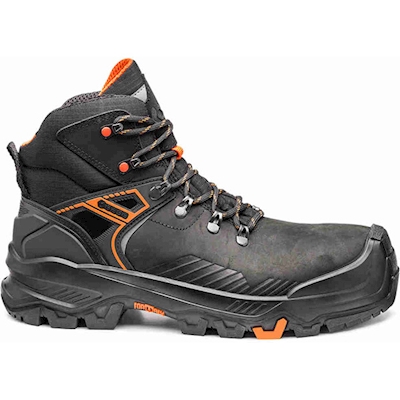 Immagine di Calzatura alta BASE B1601 T-REX MID S3S HRO CI HI LG FO SR nero/arancio taglia 43