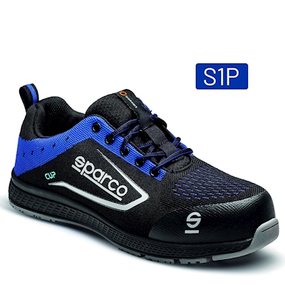 Immagine di Calzatura bassa SPARCO CUP S1P SRC RICARD nero/azzurro taglia 39