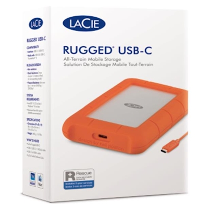 Immagine di Hdd esterni USB-C SEAGATE 4TB LACIE RUGGED HDD USB-C STFR4000800_
