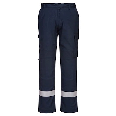 Immagine di Bizflame plus pantaloni leggeri PORTWEST FR401 colore blu navy taglia XXL