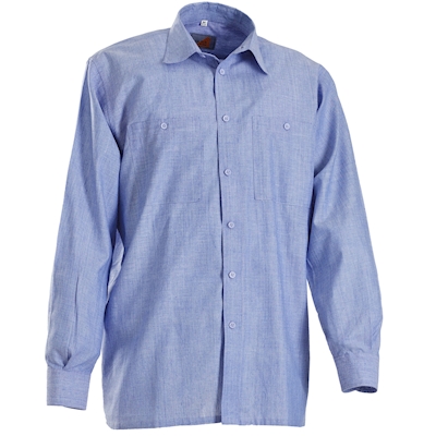 Immagine di Camicia GLOBAL TRADING CHAMBREE manica lunga colore azzurro taglia XXXL